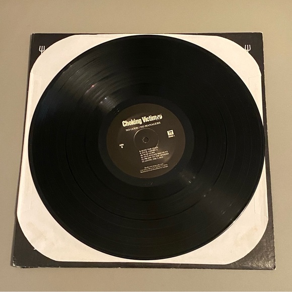 🖤 1999 Choking Victim No Gods No Managers LP Vinyl Punk Rock - Picture 8 of 15